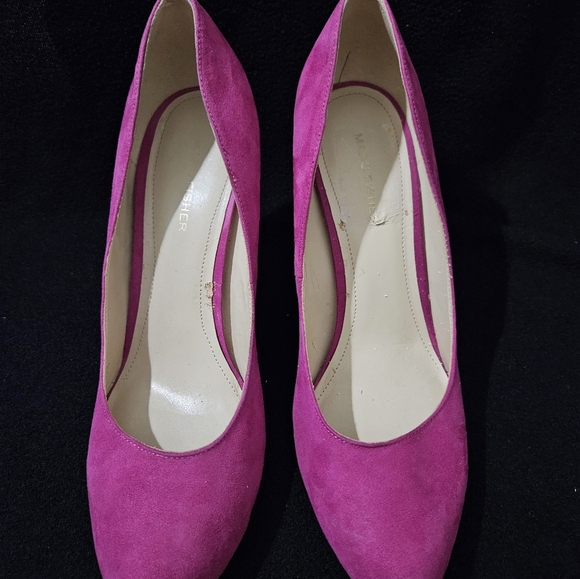 Marc Fischer Suede Fuchsia Pumps-Size 10 - Picture 4 of 7